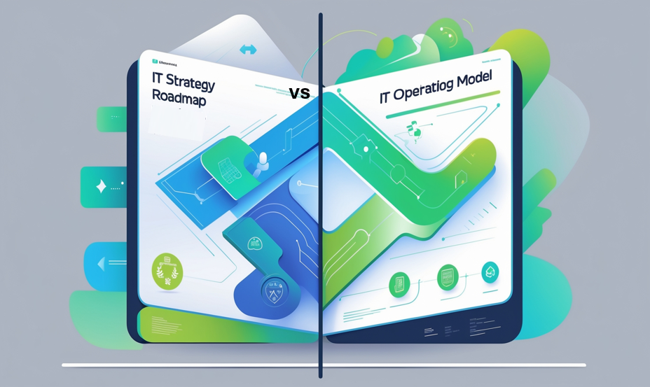 IT Strategy Roadmap vs IT Operating Model - featured image